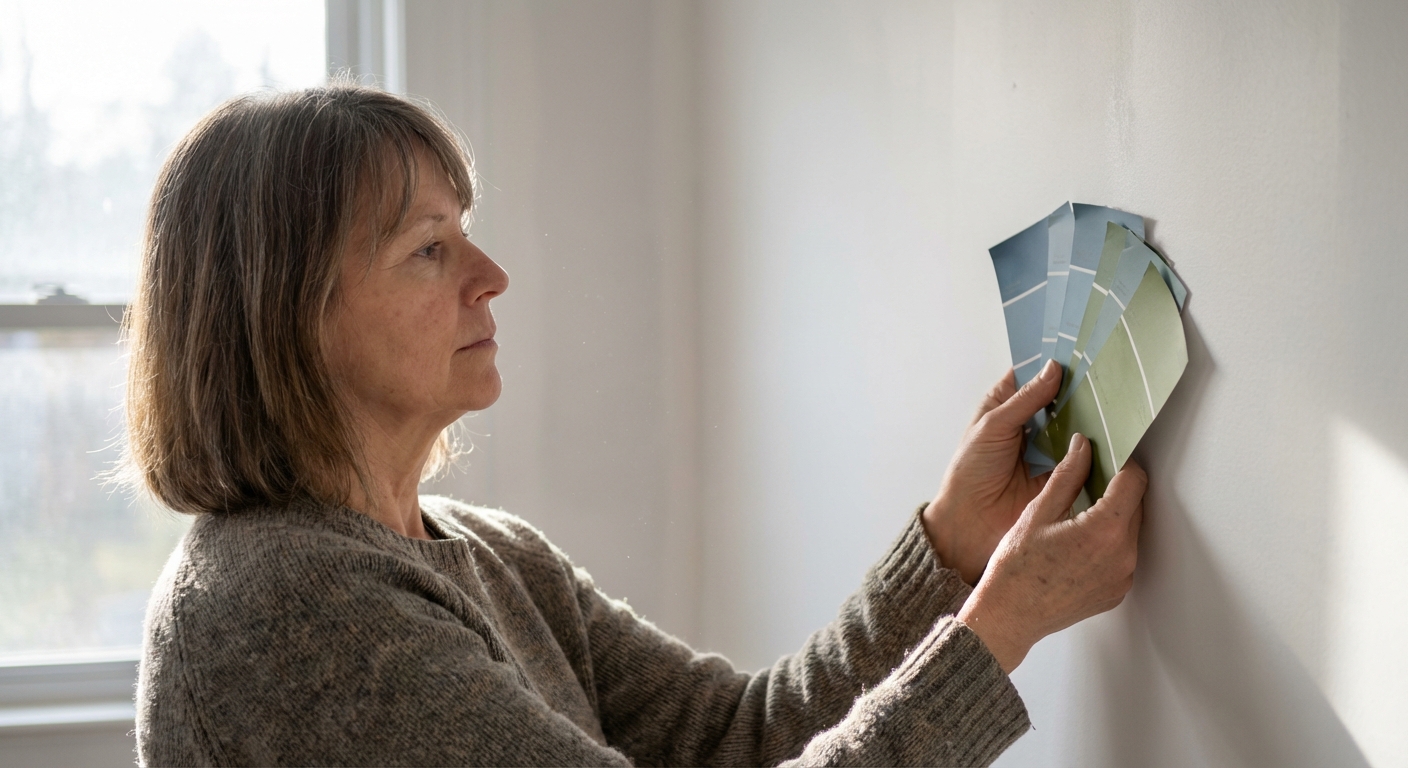 sienų spalvų pasirinkimas